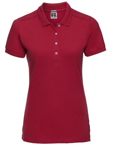 RUS-0R566F0-Ladies' Fitted Stretch Polo